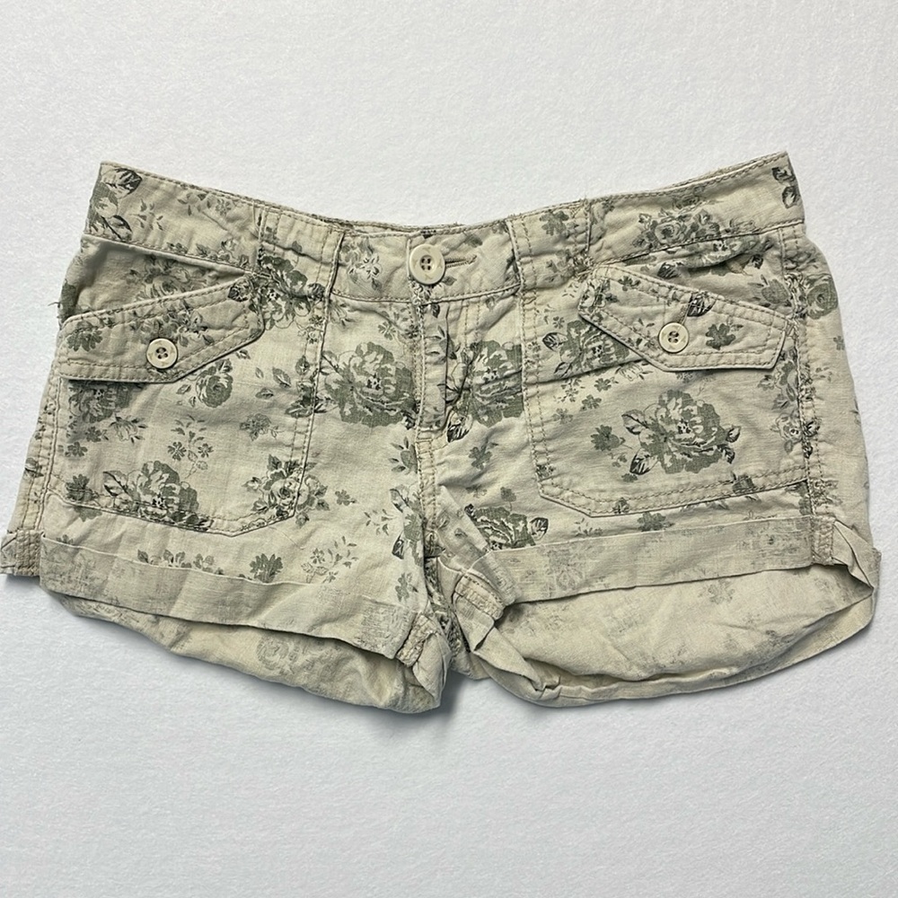 Grane floral linen shorts, size 1 junior